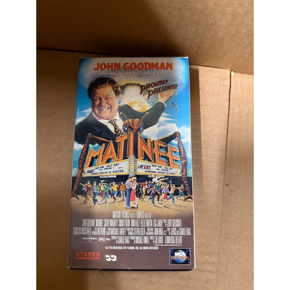 Matinee‎ VHS 1993 John Goodman Joe Dante MCA Universal Home Video Comedy Movie